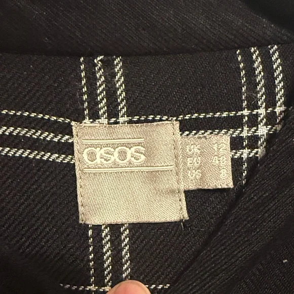 ASOS Black and White Checkered Dress - Picture 3 of 5